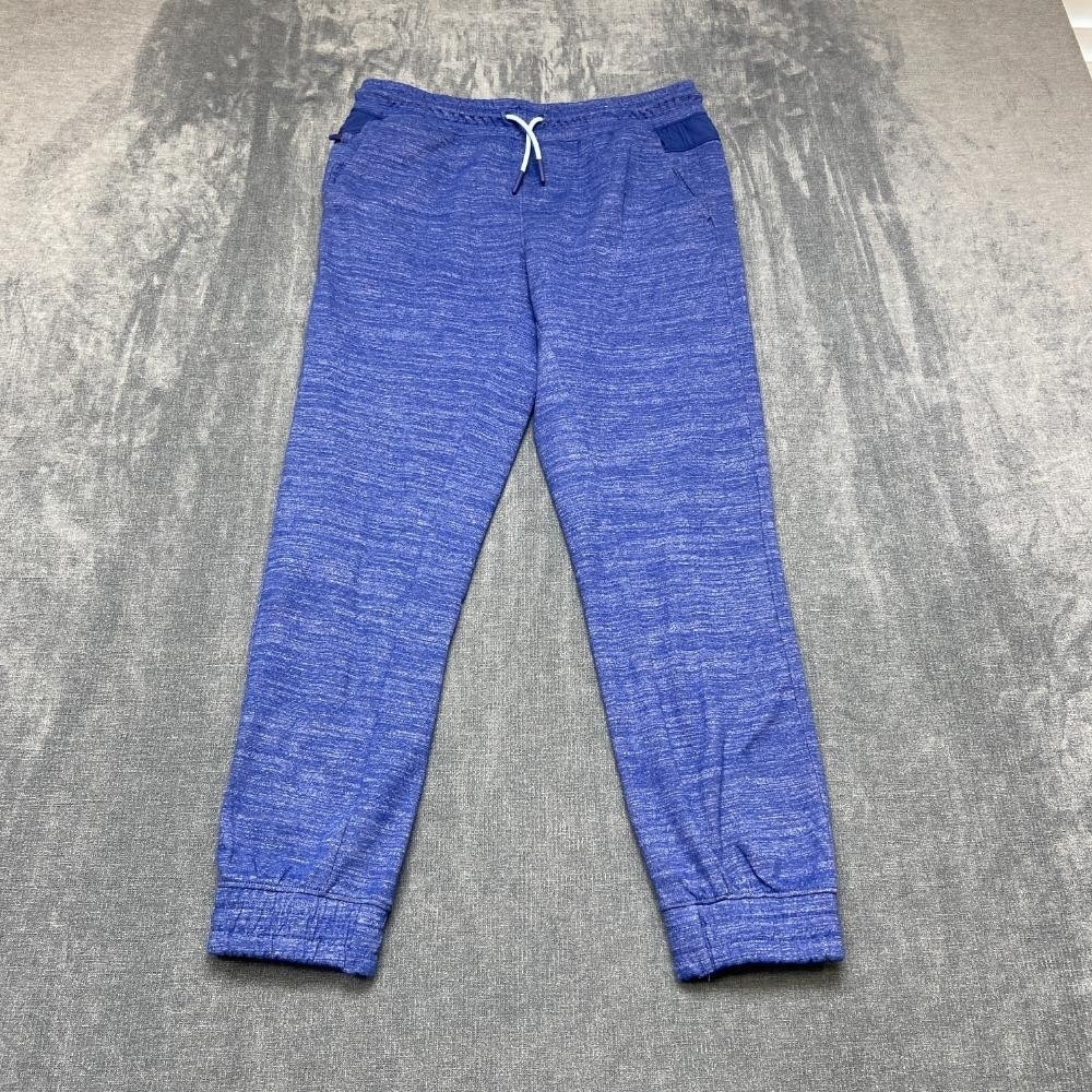 All In Motion Sweatpants Jogger Boys XL 14 Heather Blue Cotton Logo Athletic